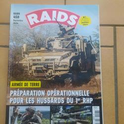 REVUE RAIDS458 SEPTEMBRE 2024 HUSSARD 1RHP EUROSATORY CHAR ARMEE SUISSE CHASSEUR BELGE