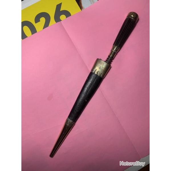 Superbe stylet corse a la genoise, avec son fourreau ,longueur 29.8 cm