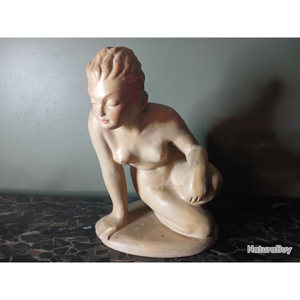Magnifique sculpture en terre cuite art d�co  1940