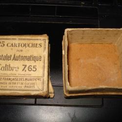 Ancienne boite vide de cartouches cal. 7.65mm