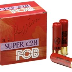 Cartouches de chasse FOB Passion Super 21 calibre 28/70 Rouge