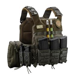 Porte-plaques BSST C-1 MOLLE standard Vert