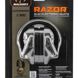 Casque de protection auditive &eacute;lectronique Walker's Razor 2 Noir