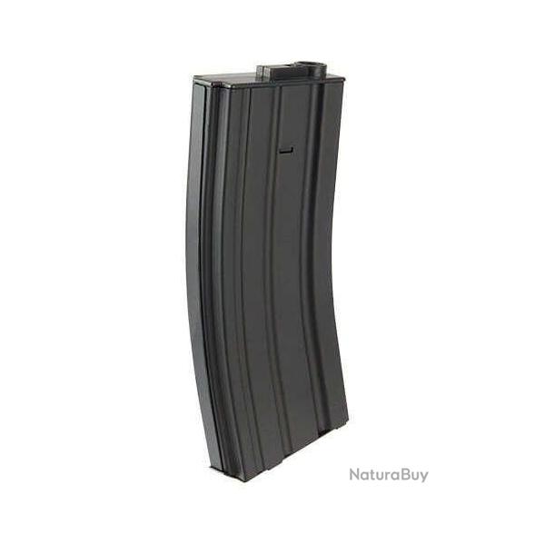 Chargeur Mid-Cap m�tal 120 billes M4 AEG Lancer Tactical Noir