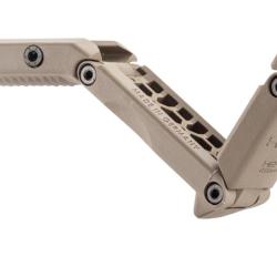 Poign&eacute;e pistolet ajustable rail Picatinny Hera Arms HFGA Tan/Beige
