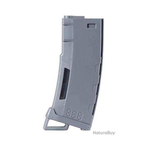 Chargeur Mid-cap Speed 130 billes M4 AEG Lancer Tactical Gris
