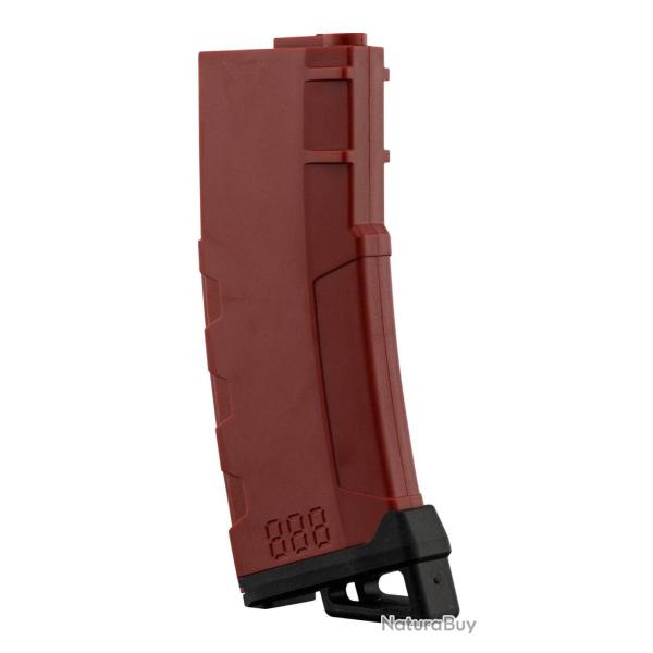 Chargeur Mid-cap Speed 130 billes M4 AEG Lancer Tactical Rouge