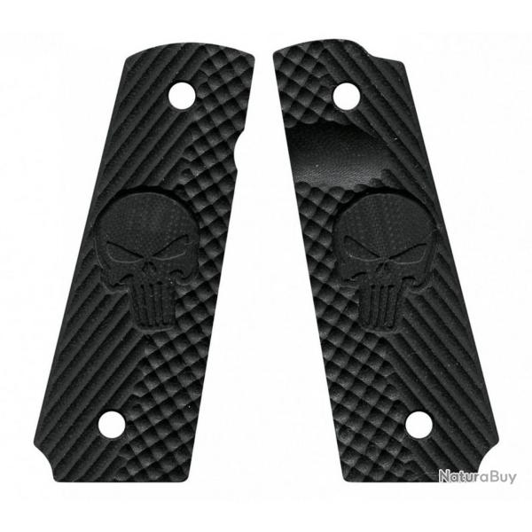 Plaquettes VZ Grips CK Operator II Edition The Punisher pour 1911 Noir