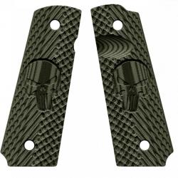 Plaquettes VZ Grips CK Operator II Edition The Punisher pour 1911 Kaki-Olive
