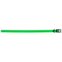 Collier Biothane Helen Baud Biogold HI-FLEX sangle polyur&eacute;thane 650x25x2mm Vert