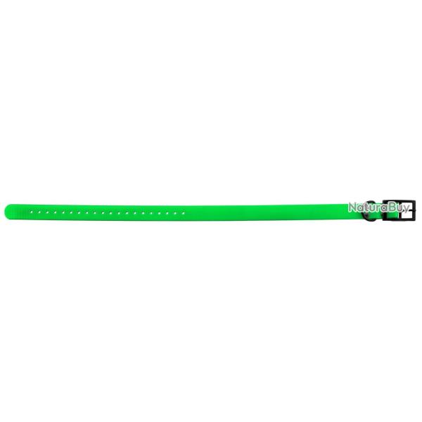 Collier Biothane Helen Baud Biogold HI-FLEX sangle polyur�thane 650x25x2mm Vert
