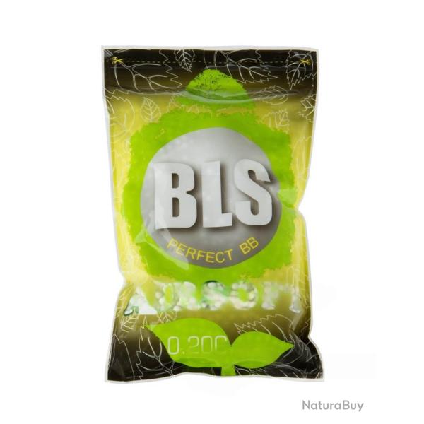 Billes Airsoft BIO 6mm 0,20g Blanches BLS Blanc