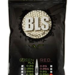 Billes tra&ccedil;antes airsoft BLS 0.25g vertes Vert