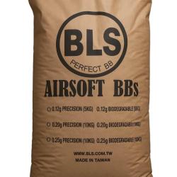 Billes Airsoft biod&eacute;gradables 6 mm BLS blanches - Sac de 10 kg Blanc