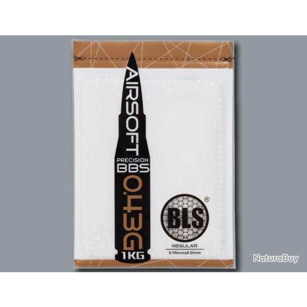 Billes airsoft 0,43g blanches BLS - Sac de 1 kg Blanc