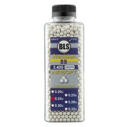 Billes Airsoft 6 mm BLS Precision blanches haute pr&eacute;cision Blanc