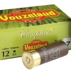 Cartouche de chasse Vouzelaud Complice 12/65 32 g calibre 12 Marron