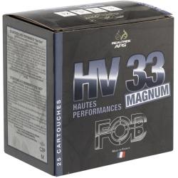 Cartouches acier Magnum FOB HV 33 calibre 12/76