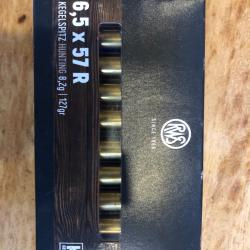 Bo&icirc;te de 20 balles de calibre 6,5 x 57 R Kegelspitzhunting 8,2g - 127g