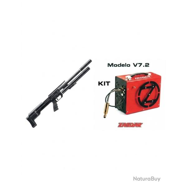 CARABINE PCP ARCEA-SNOWPEAK M60 MULTISHOT Calibre 4,5 mm, 19,9 Joules + Compresseur
