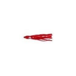 Leurre Souple Delalande Octopus 4cm rouge paillet&eacute;