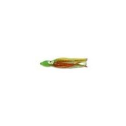 Leurre Souple Delalande Octopus 4cm rouge/vert