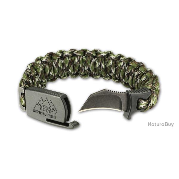 Bracelet paracorde Para-Claw Outdoor Edge - Camo Large - Lame 38mm