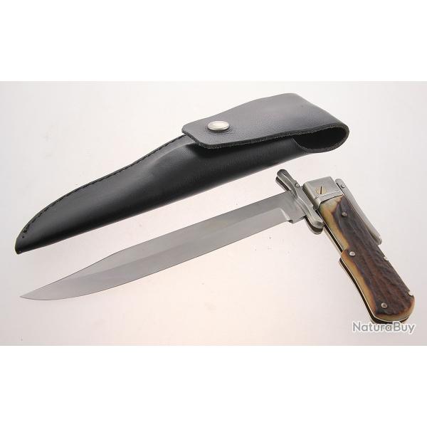 Rare Couteau de Chasse "� la D'estaing" BEGON en Cerf