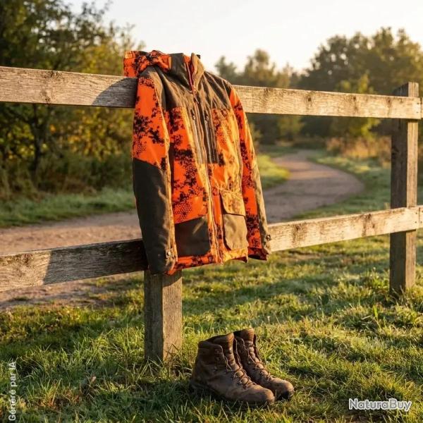 Veste Thermo-Hunt Camouflage Orange Digital - Chasse & Randonn�e 2XL