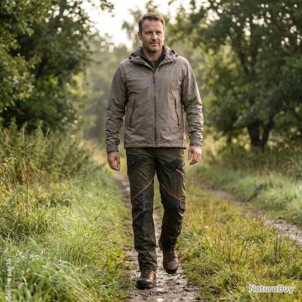 Pantalon de chasse Somlys 651 Ultra Light imperm�able vert 46