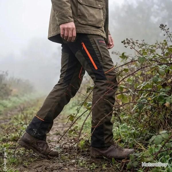 Pantalon de chasse Somlys Survivor 654 vert anti-ronces 38
