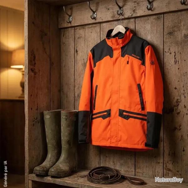 Veste de Traque Resist Orange - L�g�re et Imperm�able 4XL