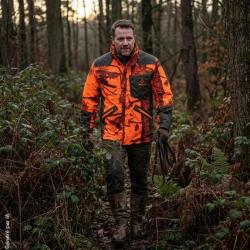 Veste de traque Treeland Wild Spirit camo orange Fire 3XL