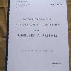 Documentation Jumelles Arm&eacute;e Fran&ccedil;aise et US