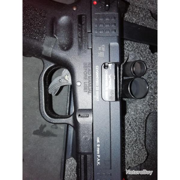 Pistolet d'alarme ISSC M22 9mm PAK