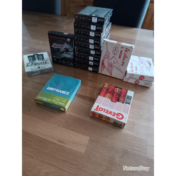 lot cartouche cal 16