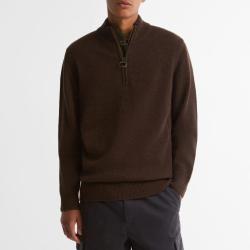 Pull Holden Half Zip Knitted Jumper Barbour - Dark Oak - P Holden Dark O M