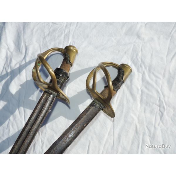 LOT 2 SABRES EPOQUE 19� SIECLE DIRECT GRENIER