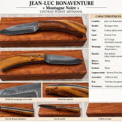 Jean-Luc Bonaventure - &laquo; Montagne Noire &raquo; - couteau artisanal - coffret bois