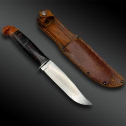 COUTEAU U.S.N. MKI sign&eacute; Western avec fourreau - Etats-Unis - XX&egrave;me si&egrave;cle