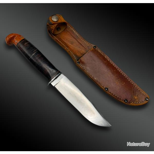 COUTEAU U.S.N. MKI sign� Western avec fourreau - Etats-Unis - XX�me si�cle