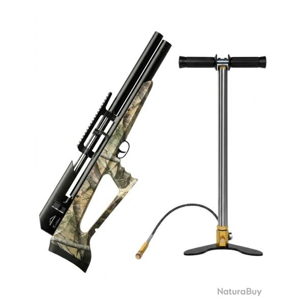 SNOWPEAK CARABINE PCP  P35 Cal. 6,35  mm CAMO 19,9 joules + Pompe PCP