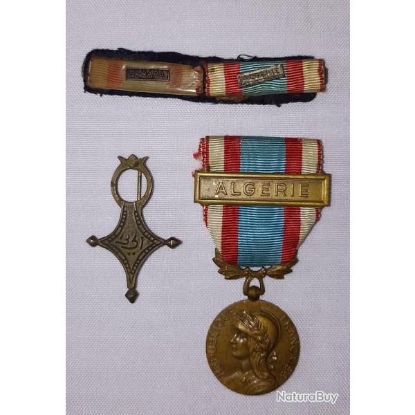 M�daille AFN insigne Saharien rappels guerre d'Alg�rie