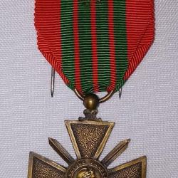 M&eacute;daille croix de guerre 1939/1940 citation argent WW2