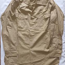 Chemise coton mod&egrave;le 1948 kaki clair guerre Indochine