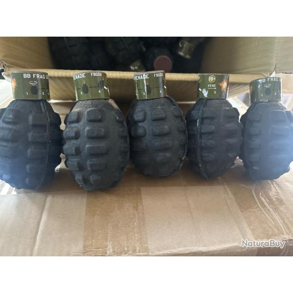 Lot Grenades airsoft � grattoirs