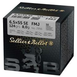 CARTOUCHES SB 7,5&times;55 SWISS FMJ en vrac x50
