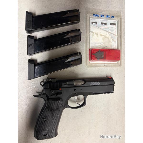 CZ 75 SP-01 Shadow avec hausse et guidon LPA