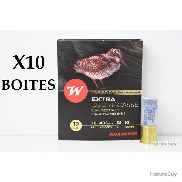 100 Cartouches Winchester Extra Duo Becasse N� 8 + 9,5 cal 12