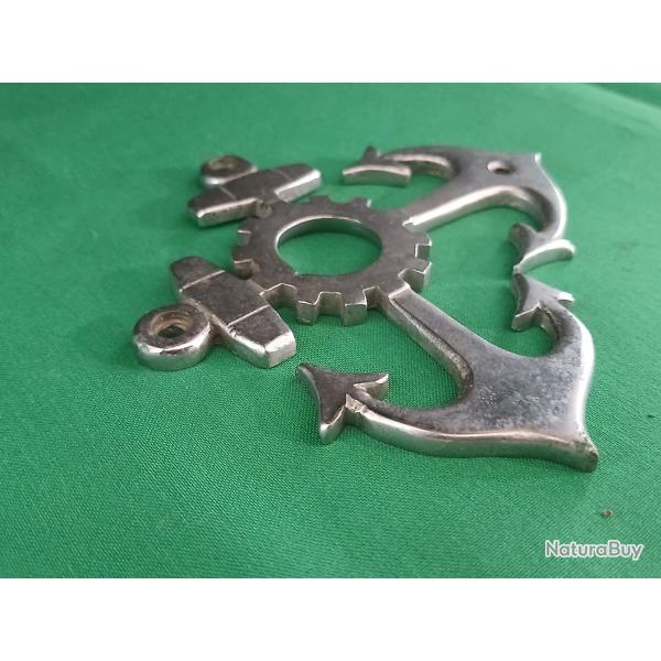 Cache serrure en aluminium militaire marine, origine allemande ann�es 1960